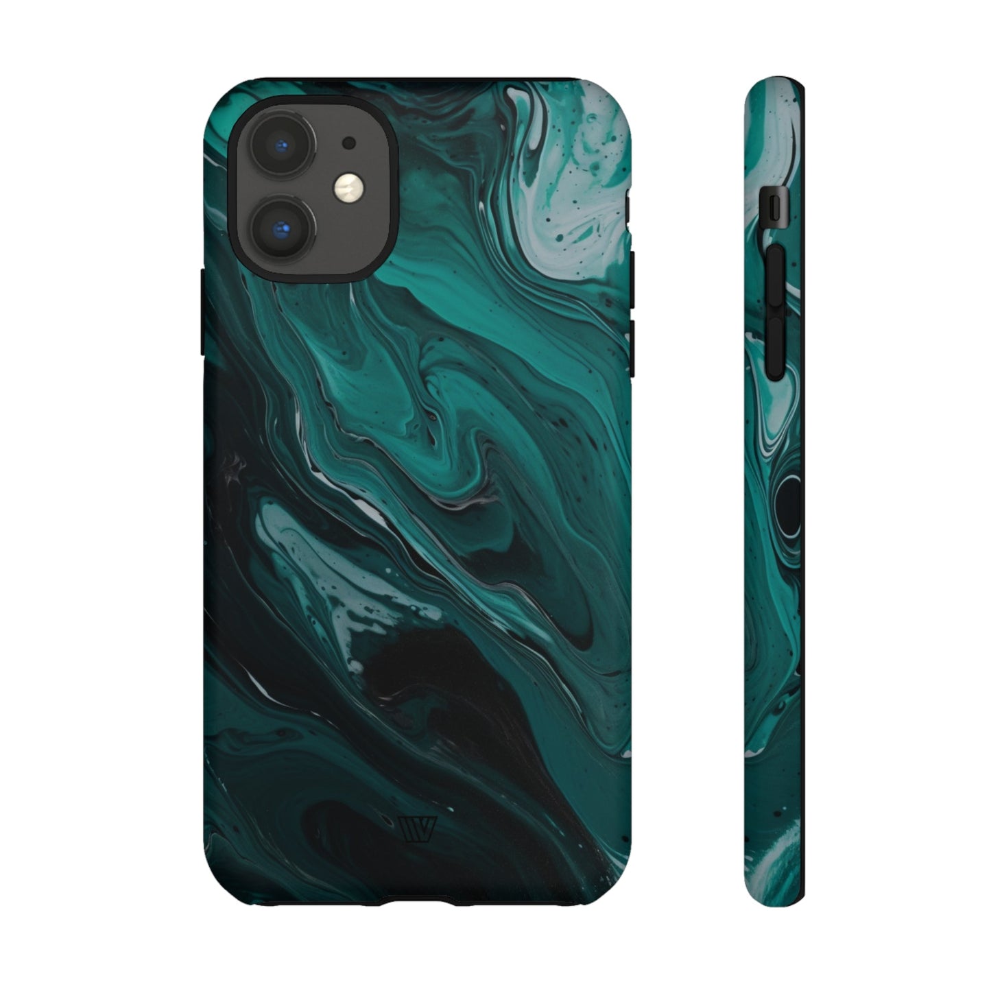 TEAL PAINT SWIRL | Tough Phone Case