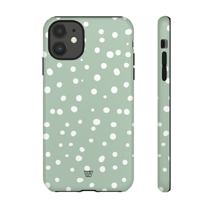 PASTEL GREEN DOTS | Tough Phone Case