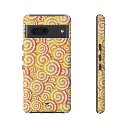 ABSTRACT SPIRAL ORANGE | Tough Phone Case