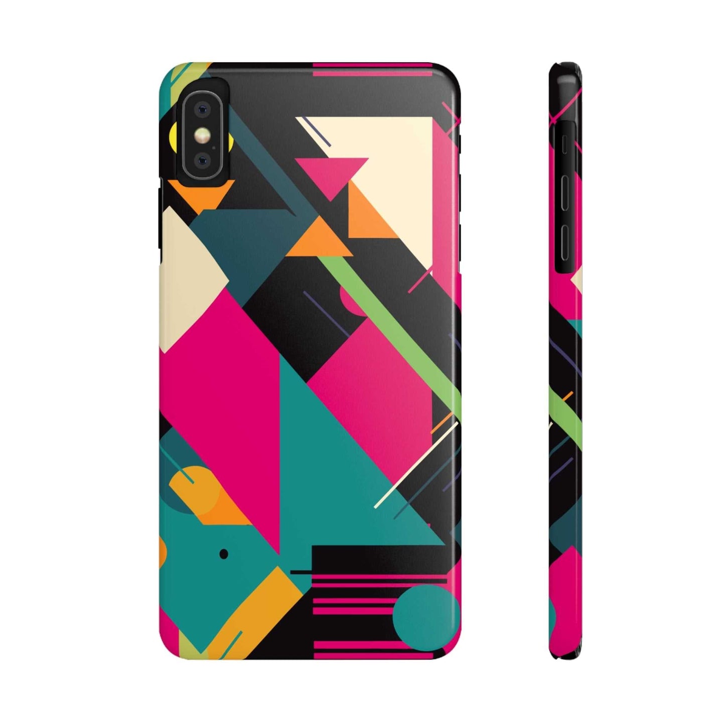 80s / 90s RETRO GEOMETRIC PATTERN | Slim iPhone Case