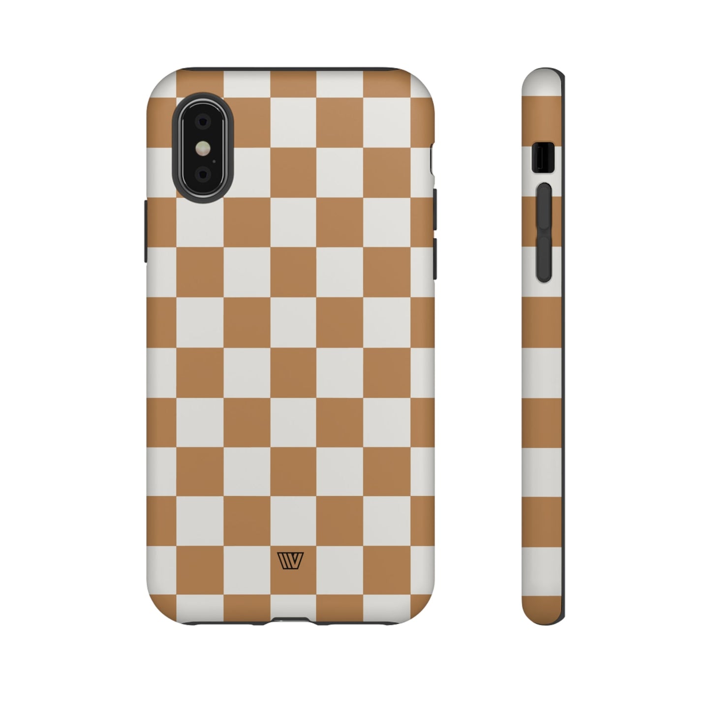 CHESTNUT CHECKERBOARD | Tough Phone Case