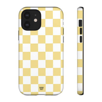 BANANA YELLOW CHECKERBOARD | Tough Phone Case