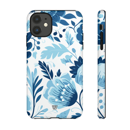 BLUE WHITE FLOWERS | Tough Phone Case