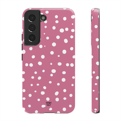 BLUSH RED DOTS | Tough Phone Case