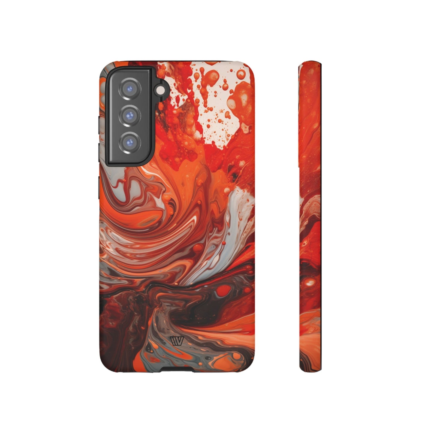 WHITE FIRE PAINT SWIRL | Tough Phone Case