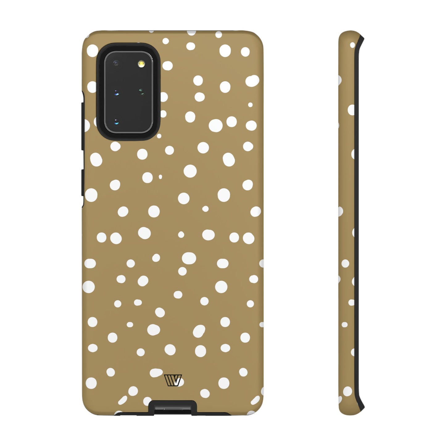 DARK BEIGE DOTS | Tough Phone Case