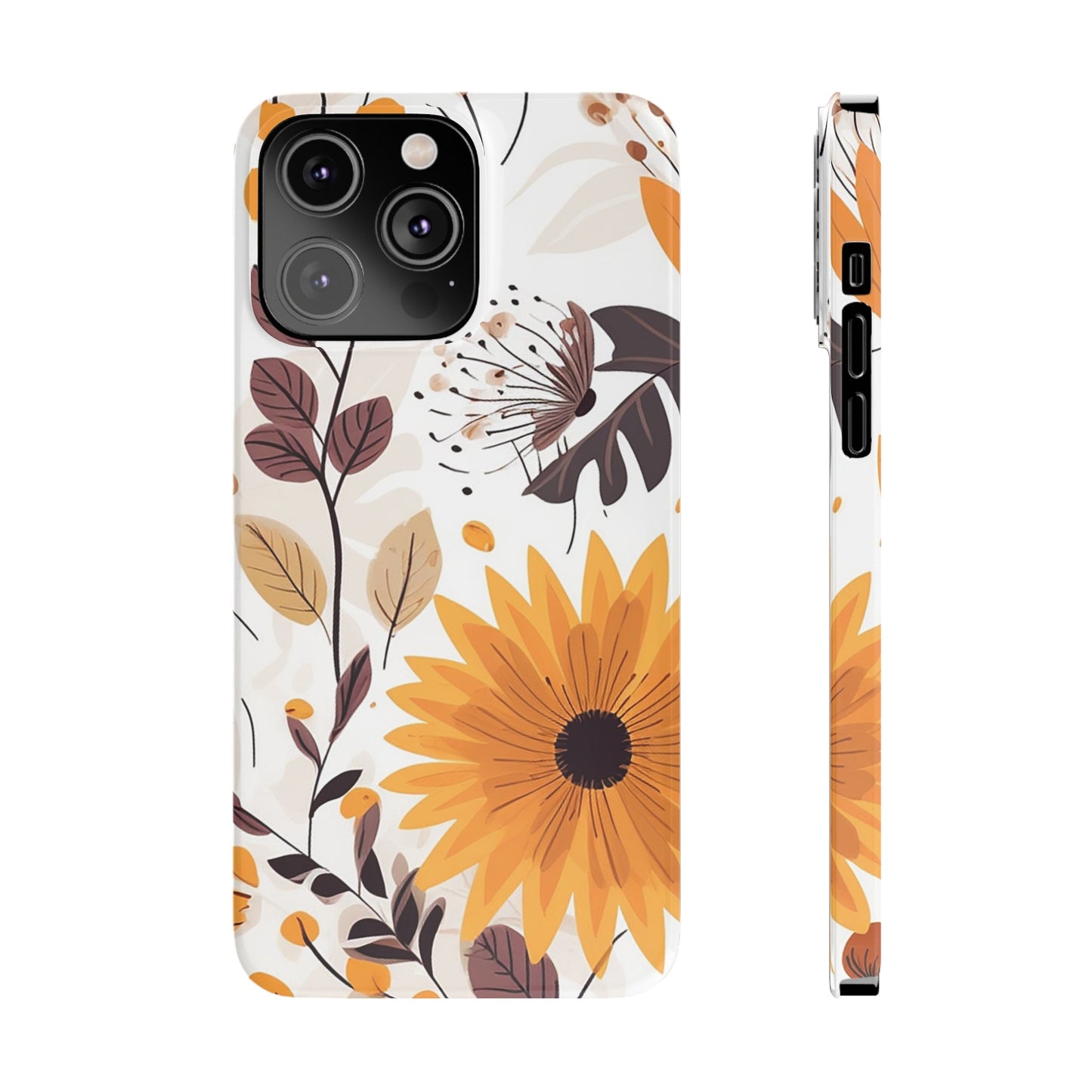 FALL FLOWERS | Slim iPhone Case