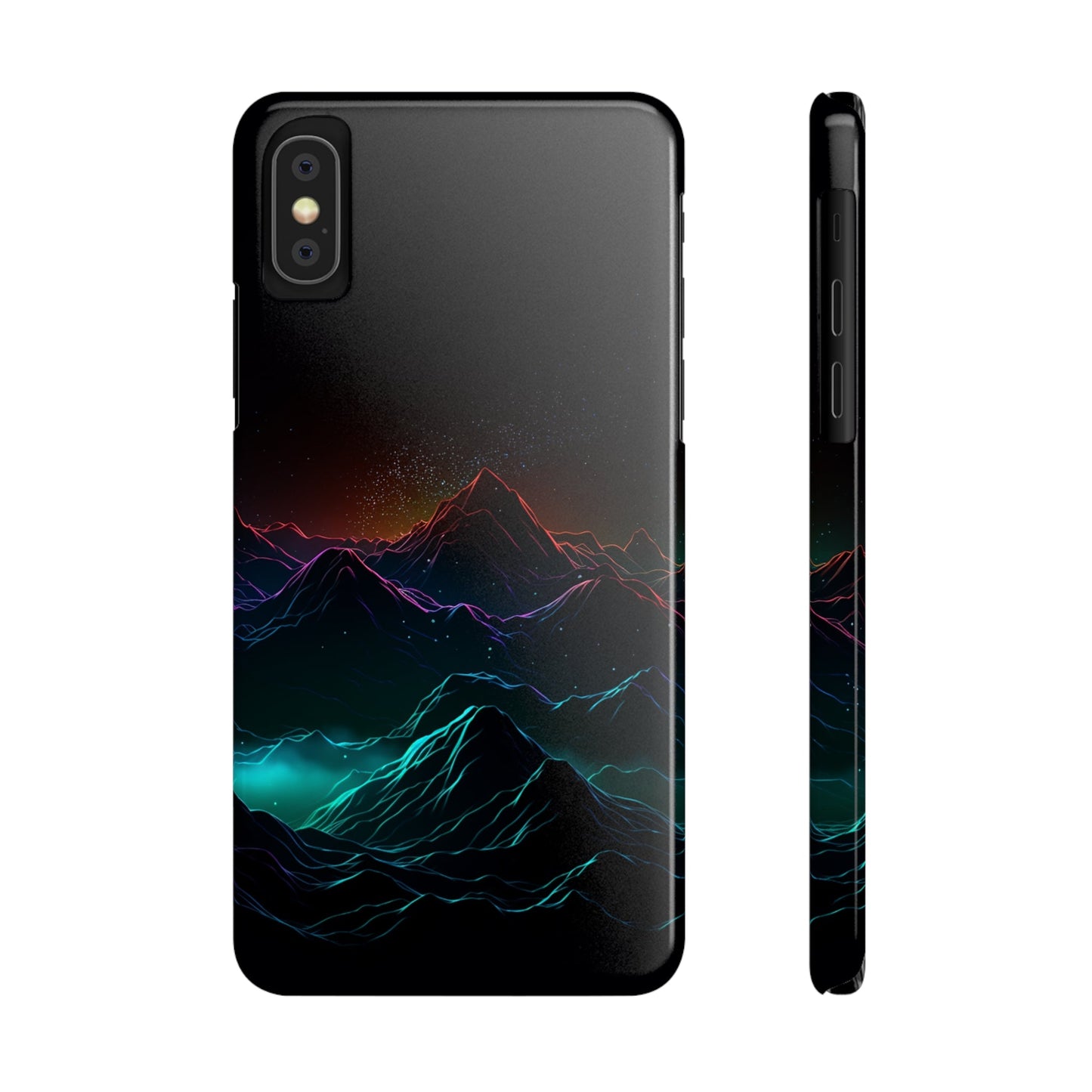 NEON MOUNTAINS | Slim iPhone Case