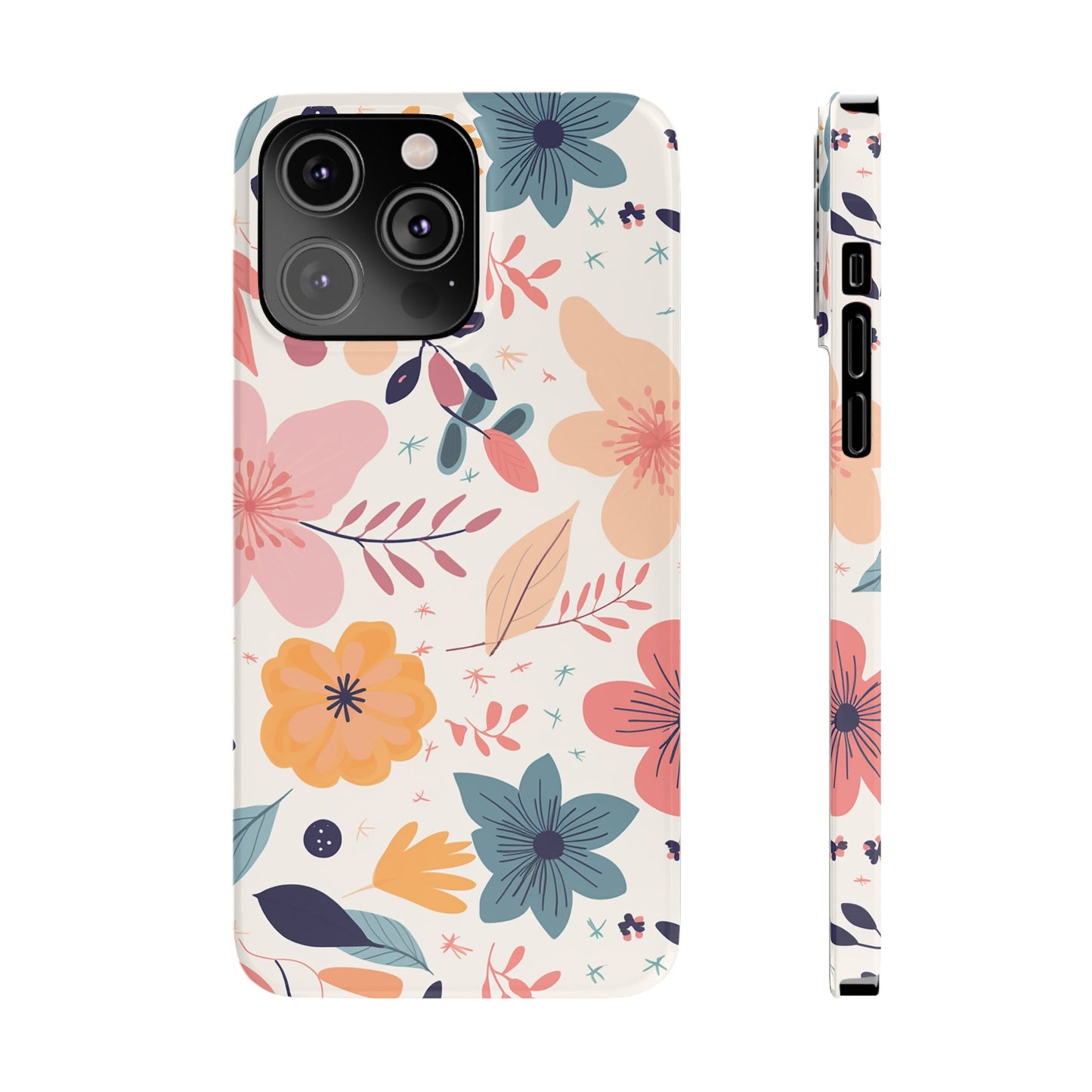 CUTE SUMMER FLOWER PATTERN | Slim iPhone Case