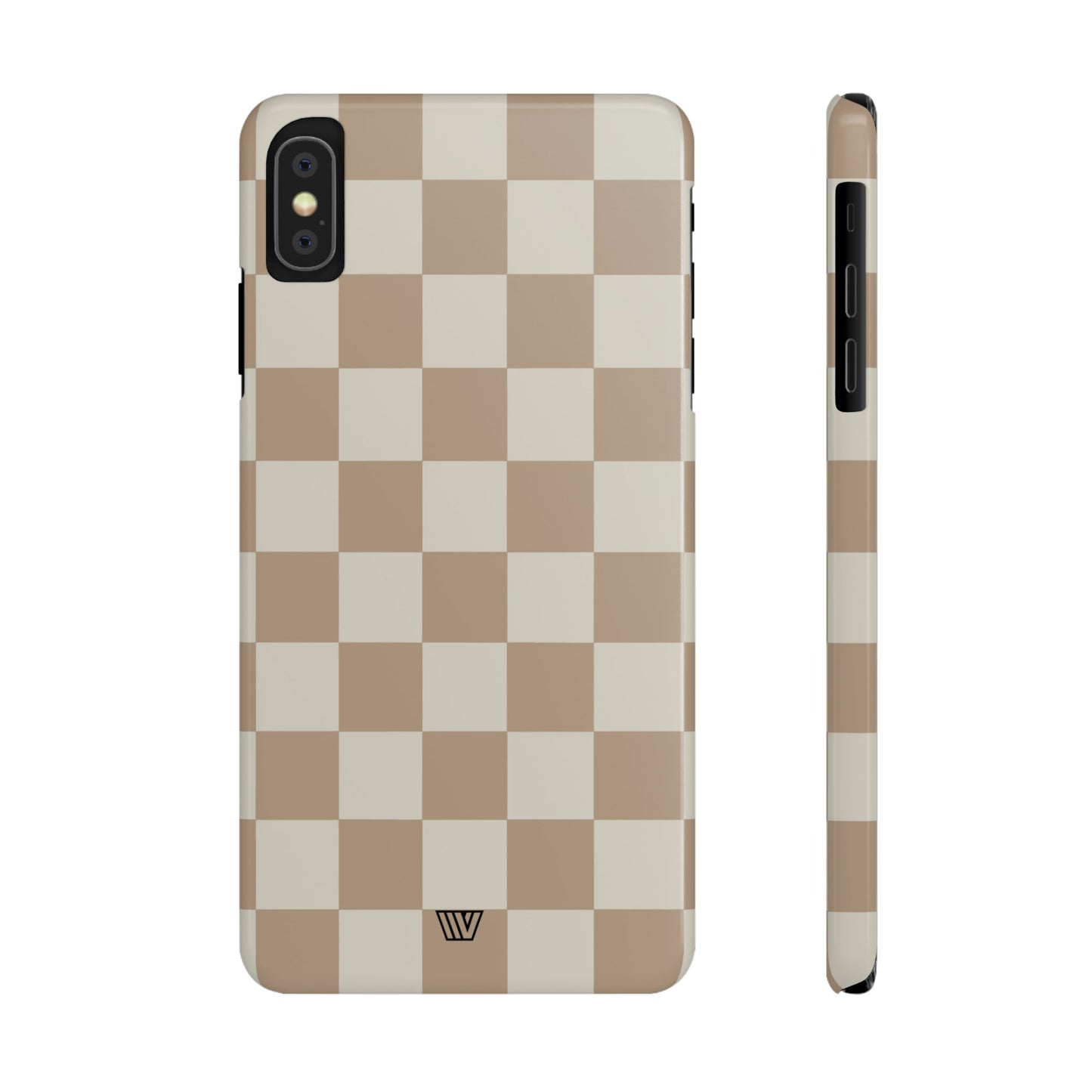 NEUTRAL CHECKERBOARD | Slim iPhone Case