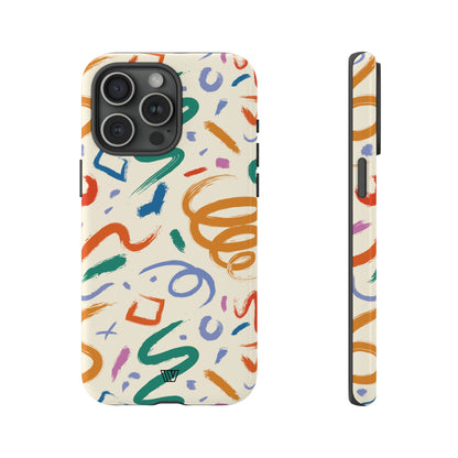 DOODLE PAINT BRUSH STROKES | Tough Phone Case