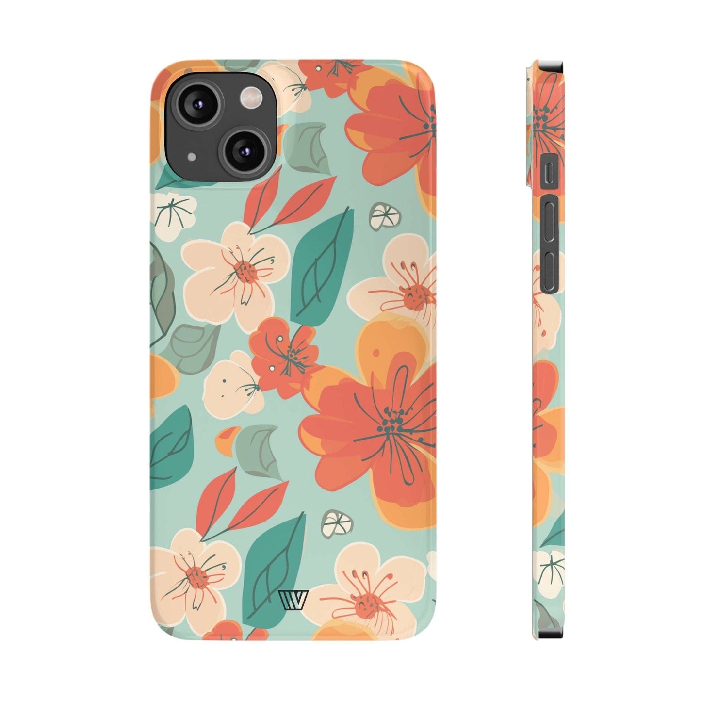 BLOOD ORANGE FLOWERS | Slim iPhone Case