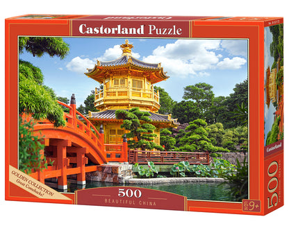 500 Piece Jigsaw Puzzle, Beautiful China, Nan Lian Garden in Hong Kong, Adult Puzzle, Castorland B-52172