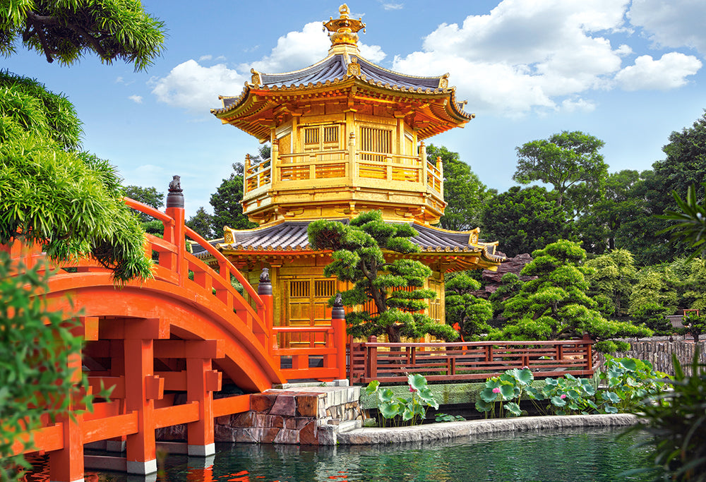 500 Piece Jigsaw Puzzle, Beautiful China, Nan Lian Garden in Hong Kong, Adult Puzzle, Castorland B-52172