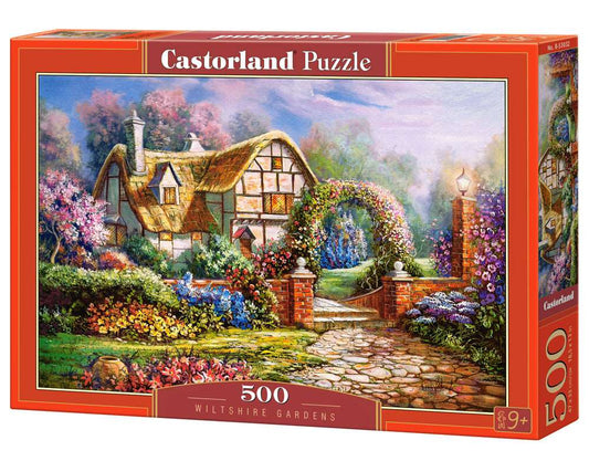 500 Piece Jigsaw Puzzle, Wiltshire Gardens, Charming Nook, Countryside, Adult Puzzles, Castorland B-53032