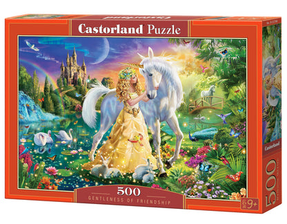 500 Piece Jigsaw Puzzle, Gentleness of Friendship, Fairy-tale scene, A rustic view of a paradise, Adult Puzzle, Castorland B-53766