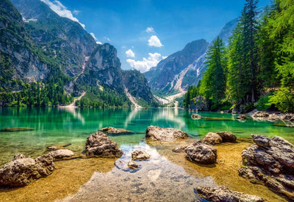 1000 Piece Jigsaw Puzzle, Heaven's Lake, Pragser Wildsee in the Dolomites, Italy, Adult Puzzle, Castorland C-103416-2