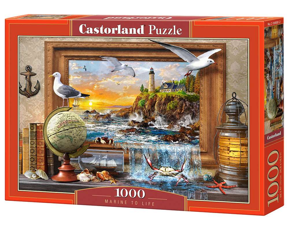 1000 Piece Jigsaw Puzzle, Marine to Life, Adult Puzzle, Castorland C-104581-2