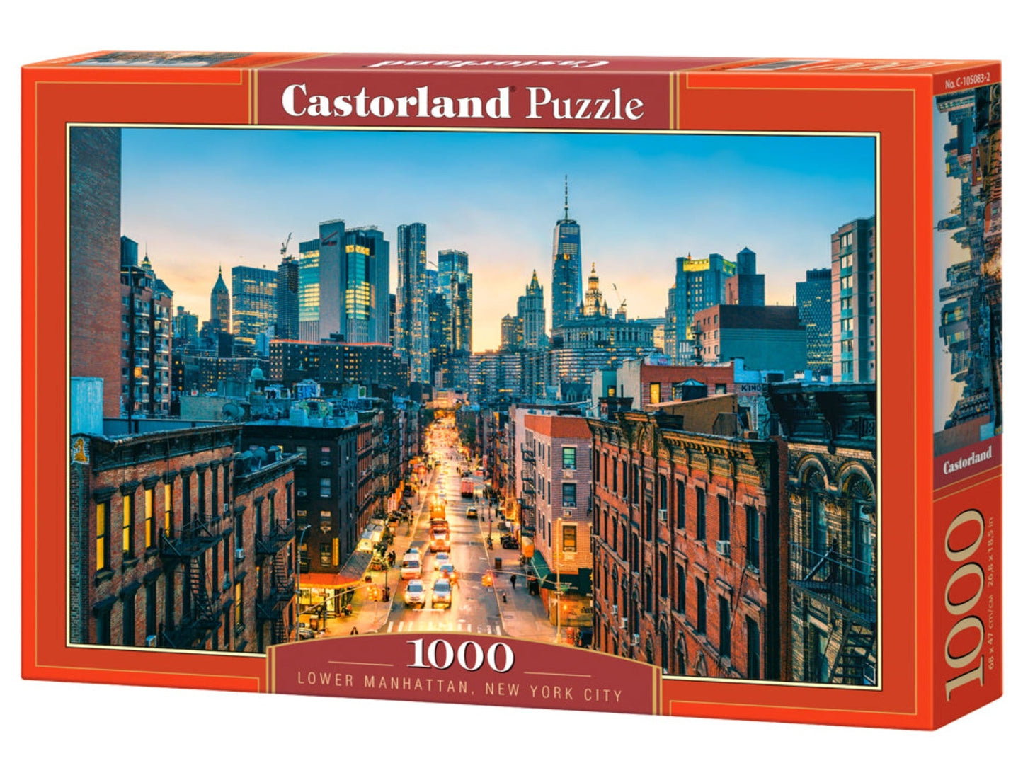 1000 Piece Jigsaw Puzzle, Lower Manhattan, New York City, NYC, City view puzzle, USA puzzles, Adult Puzzle, Castorland C-105083-2