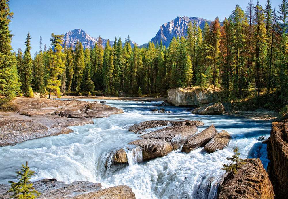 1500 Piece Jigsaw Puzzle, Athabasca River, Jasper National Park, Canada,  Mountains and River, Adult Puzzles, Castorland C-150762-2