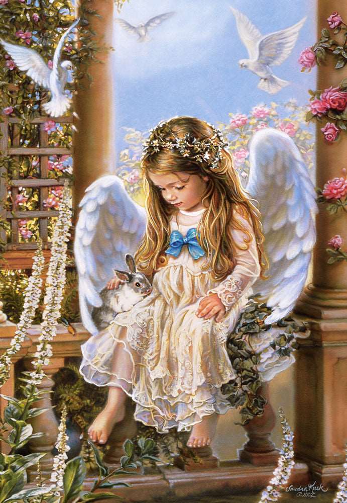 1500 Piece Jigsaw Puzzle, Tender Love, Sandra Kuck, Angel, Adult Puzzles, Castorland C-151165-2