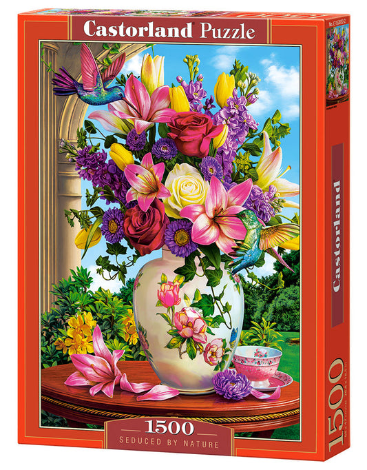 1500 Piece Jigsaw Puzzle, Seduced by Nature, Flower puzzle, Still nature, Adult Puzzle, Castorland C-152032-2