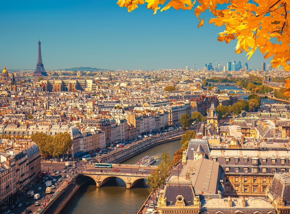 2000 Piece Jigsaw Puzzle, Paris from Above, Cityscape, Seine river, France, Adult Puzzle, Castorland C-200917-2