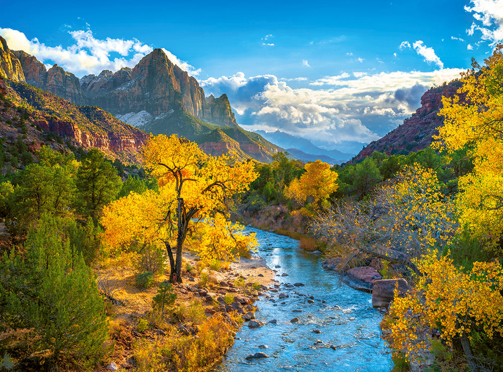 3000 Piece Jigsaw Puzzles, Autumn in Zion National Park, Nature and Landscape, USA, Adult Puzzles, Castorland C-300624-2