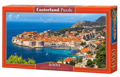 4000 Piece Jigsaw Puzzle, Dubrovnik, Croatia, Adriatic sea, Touristic place, Seaside, Adult Puzzle, Castorland C-400225-2