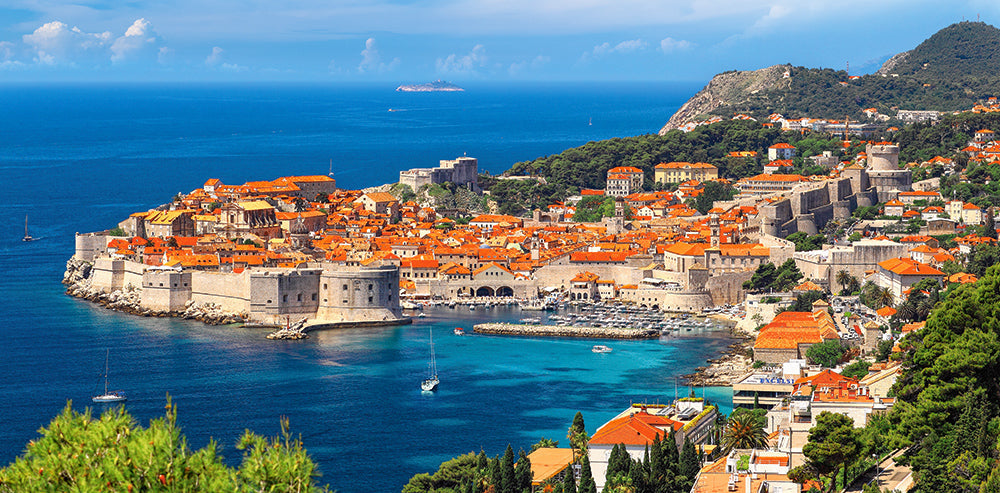 4000 Piece Jigsaw Puzzle, Dubrovnik, Croatia, Adriatic sea, Touristic place, Seaside, Adult Puzzle, Castorland C-400225-2