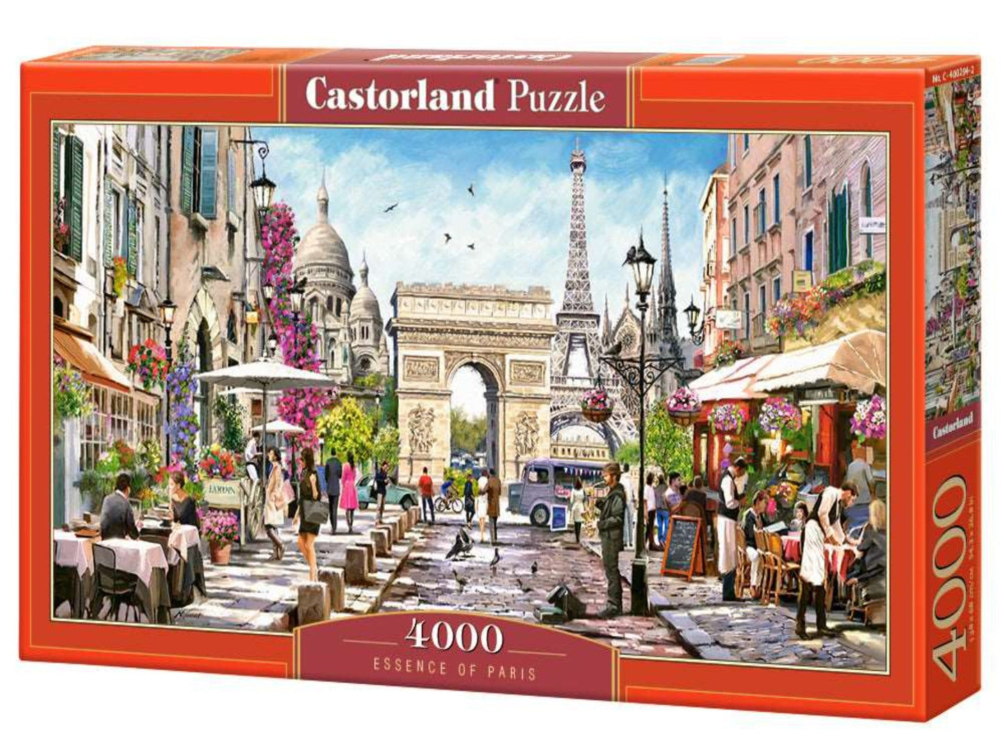 4000 Piece Jigsaw Puzzle, Essence of Paris, France, Eiffel Tower, Iconic Monuments, Adult Puzzles, Castorland C-400294-2