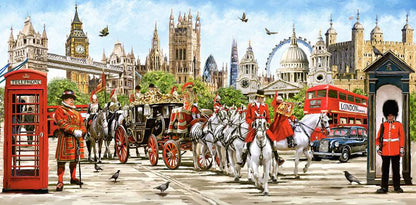 4000 Piece Jigsaw Puzzle, Pride of London, Great Britain, Iconic Monuments of London,  Adult Puzzles, Castorland C-400300-2