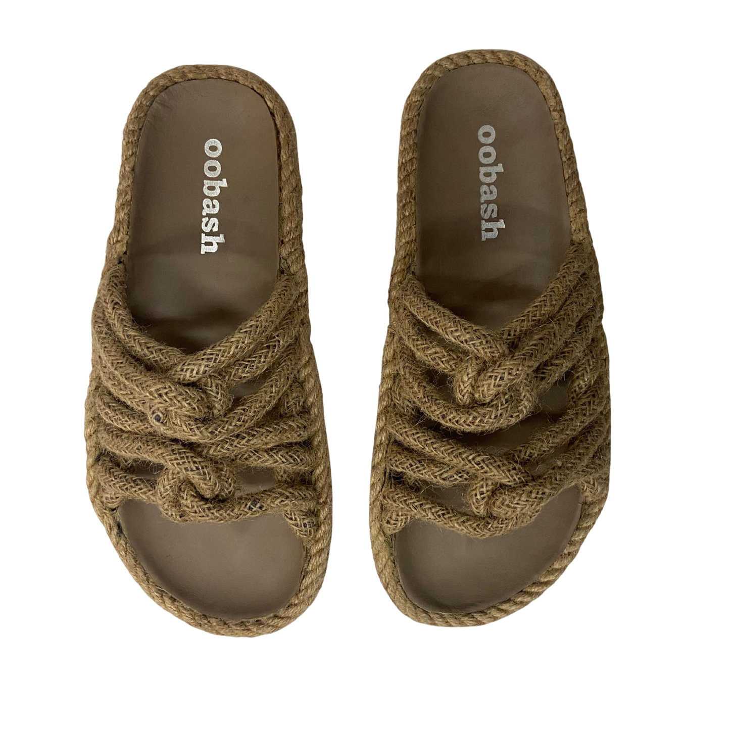 Rope footbed sandal Natural