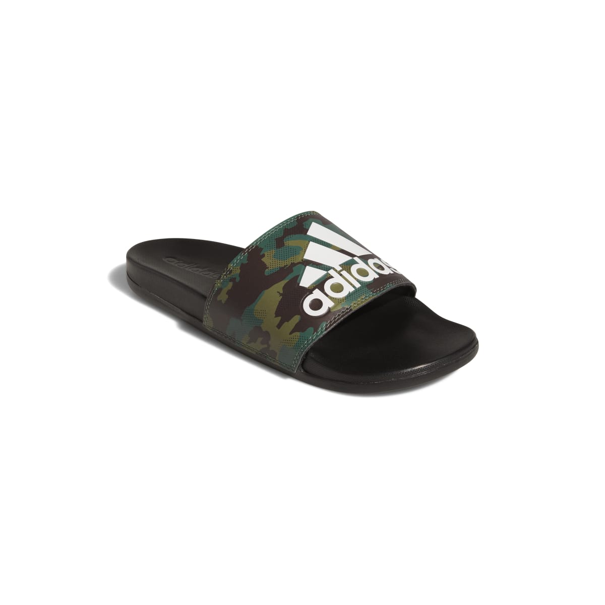 ADIDAS GW9647 ADILETTE COMFORT MN'S (Medium) Black/Black/White Synthetic Sandals