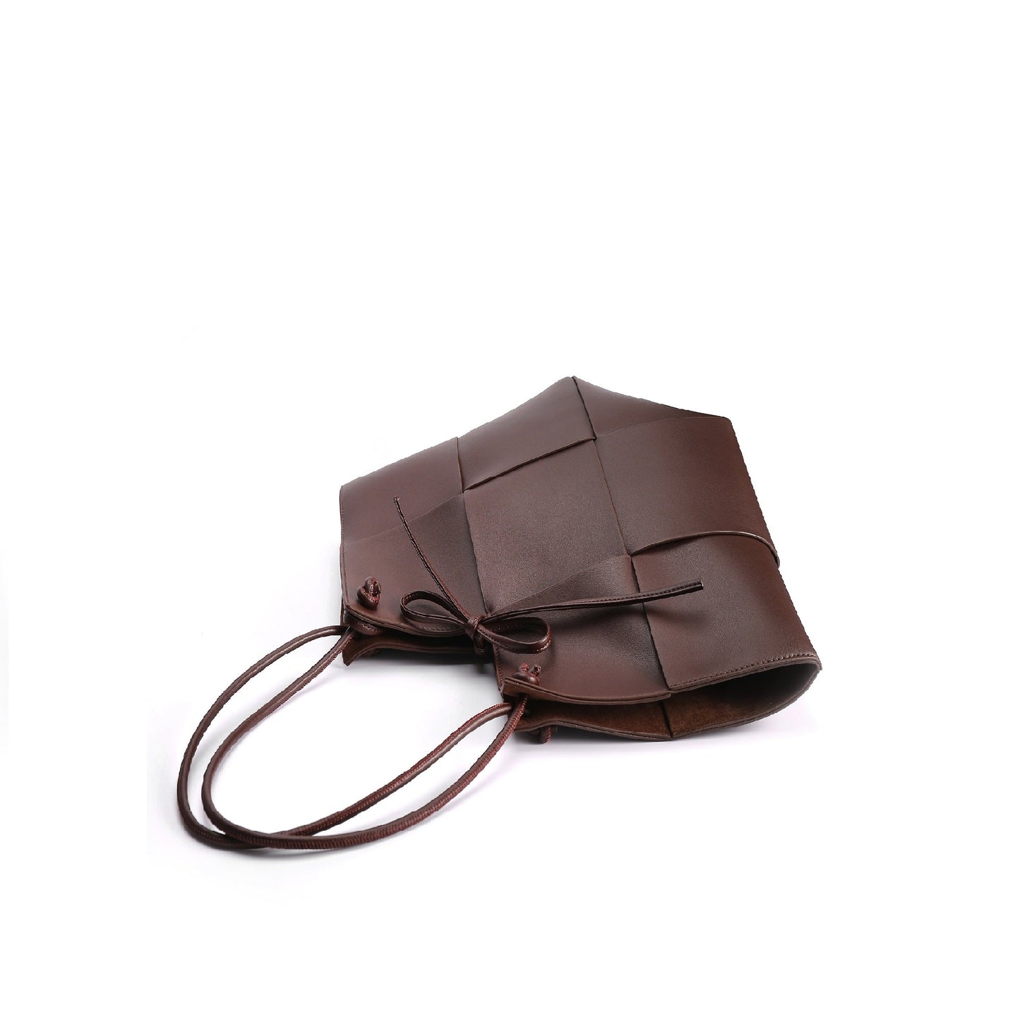 Taylor Contexture Leather Bag, Chocolate