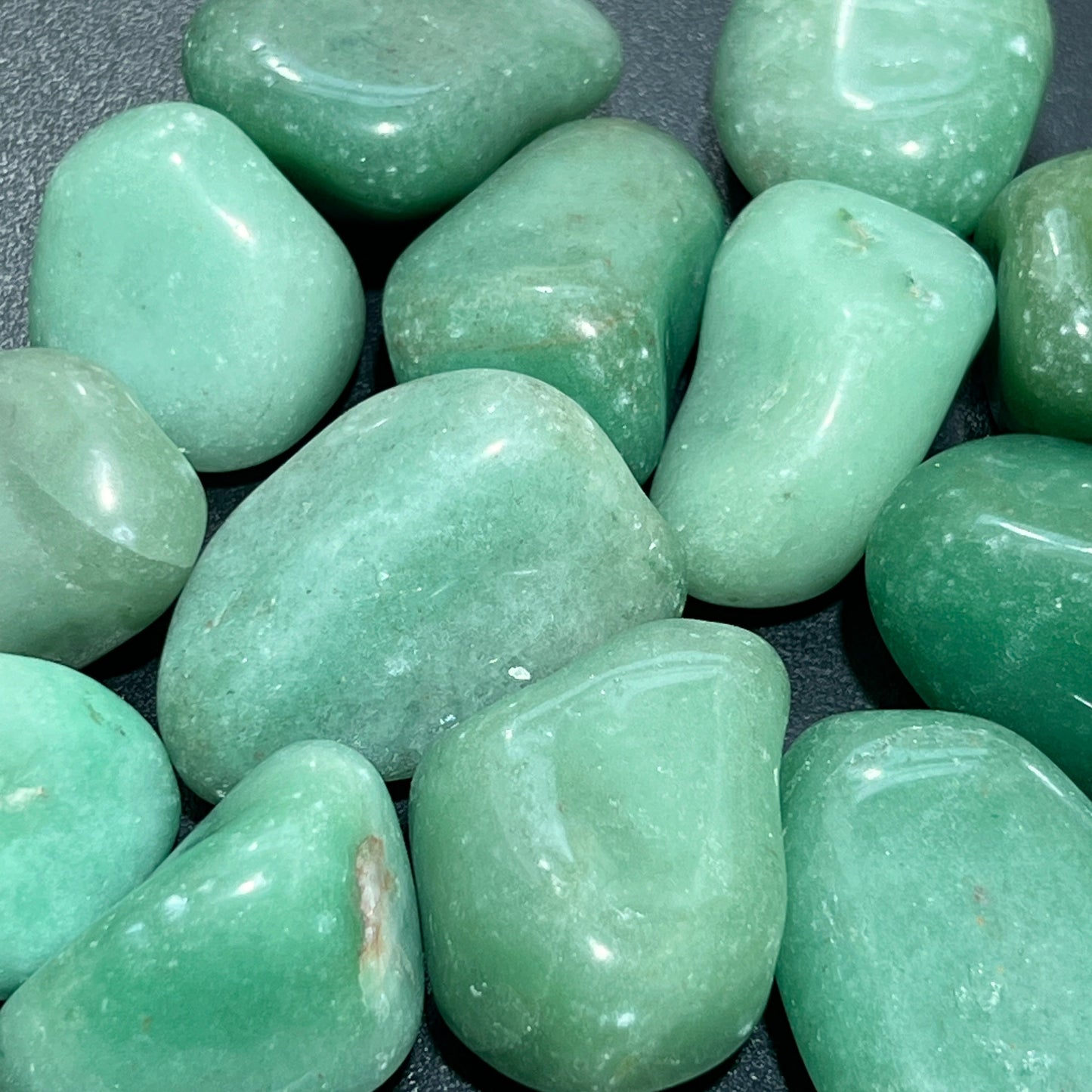 Green Aventurine Large Tumbled (1/2 lb)(8 oz) Bulk Wholesale Lot Half Pound Polished Natural Gemstones Healing Crystals And Stones