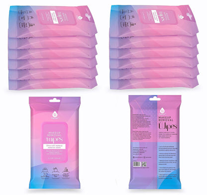 Makeup Removal Wipes 12 Pack (720 Wipes Total) – Ultra-Soft Facial Cleansing Towelettes Dissolve All Traces of Dirt, Oil & Makeup – Gentle Enough for Contact Lens Wearers, Safe for Eye