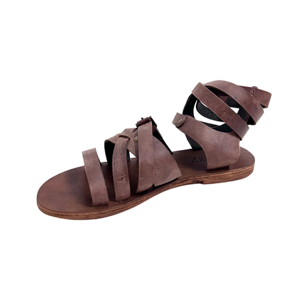 Ariel gladiator brown leather sandal