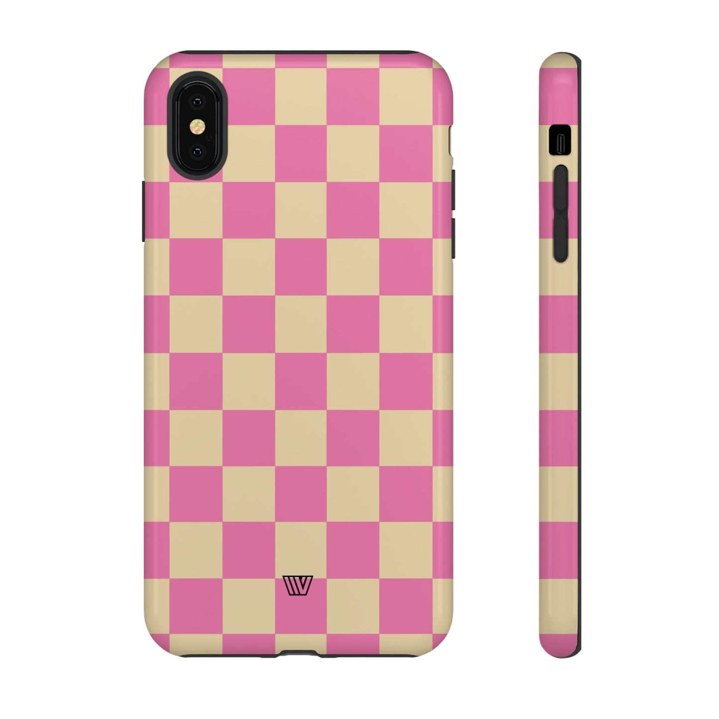 PINK TAN CHECKERBOARD | Tough Phone Case