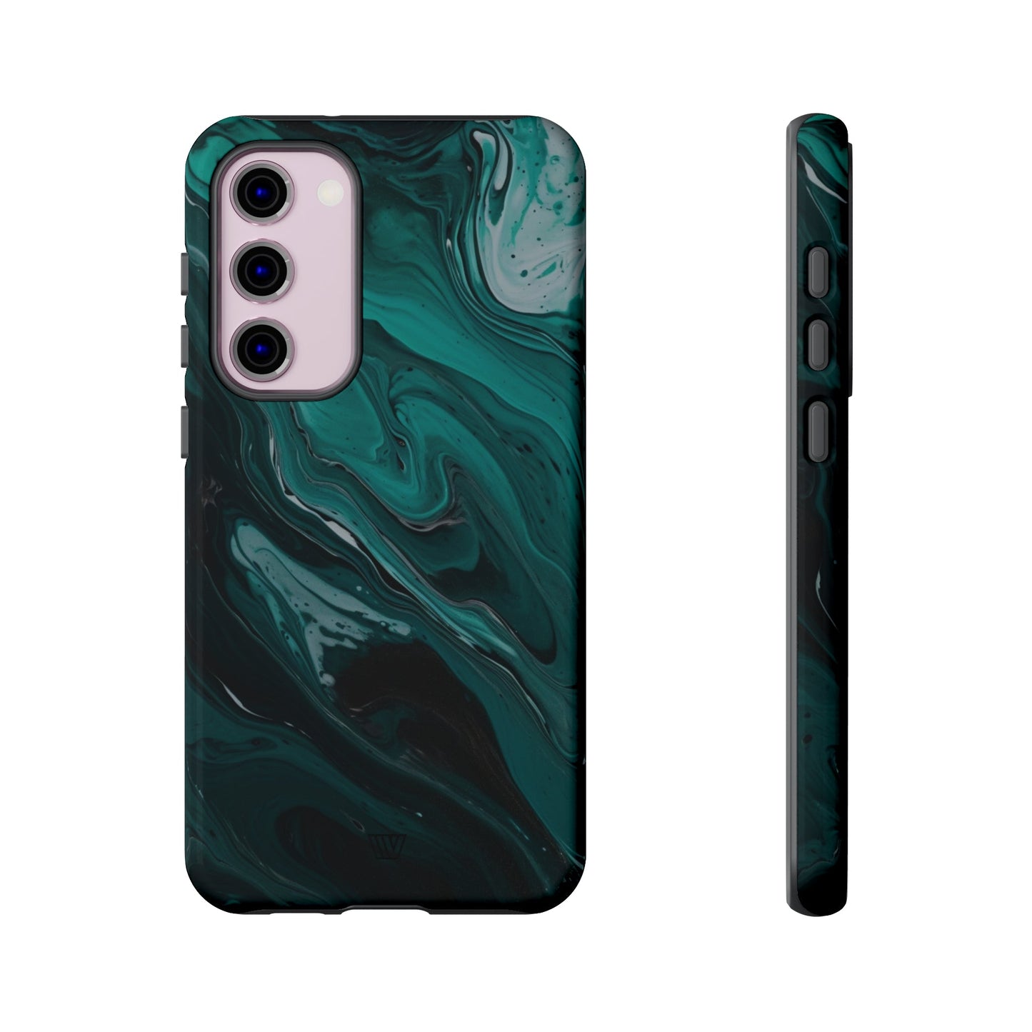 TEAL PAINT SWIRL | Tough Phone Case