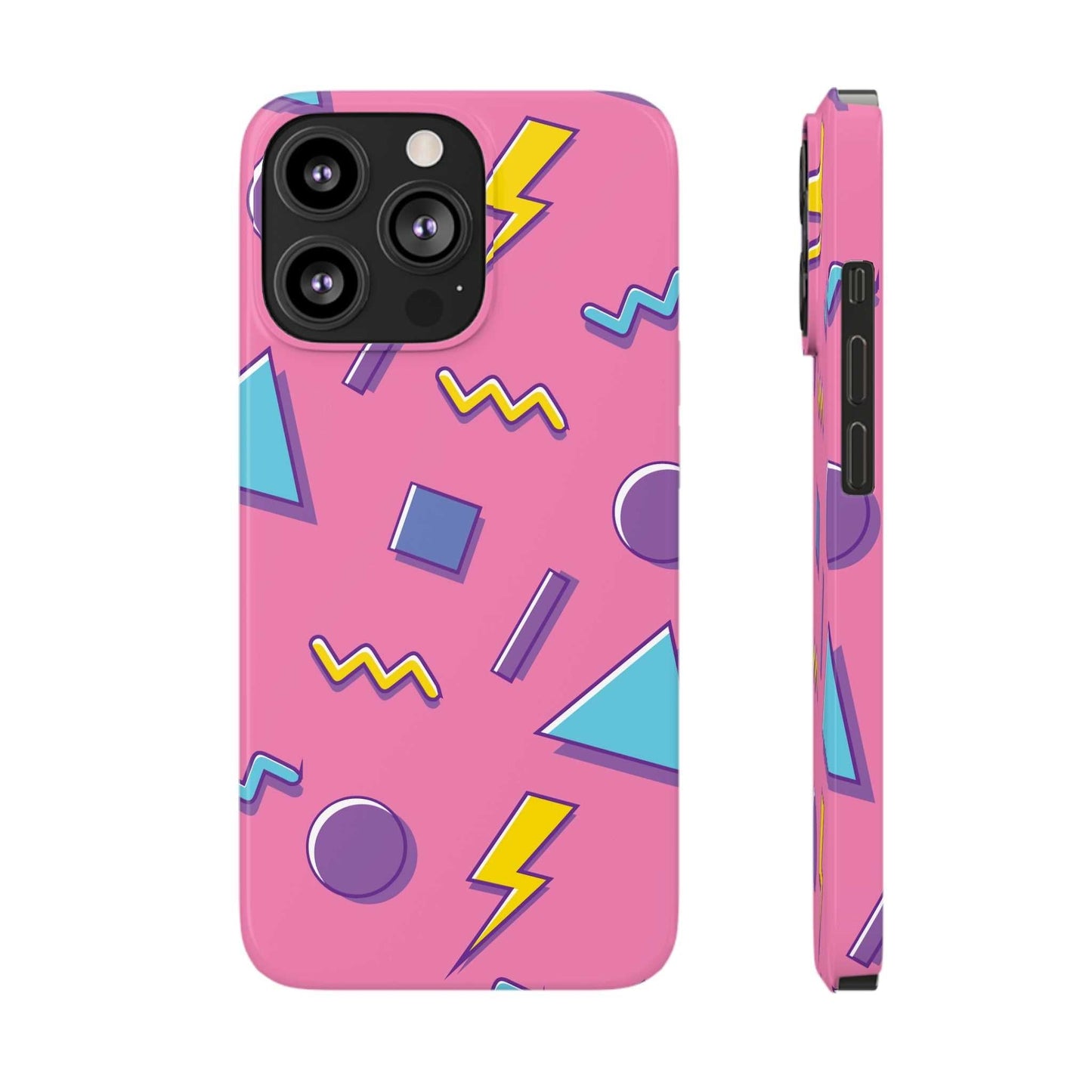 80 /90s PINK RETRO PATTERN | Slim iPhone Case