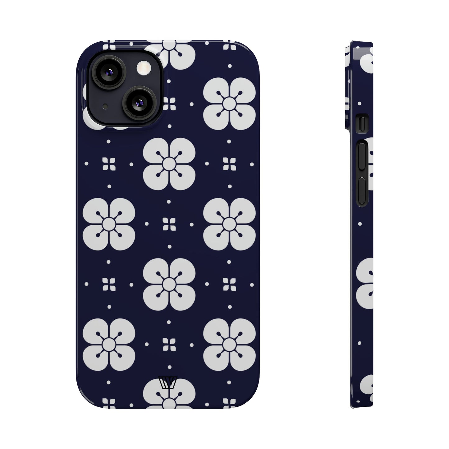 GEOMETRIC FLOWER BLUE | Slim iPhone Case