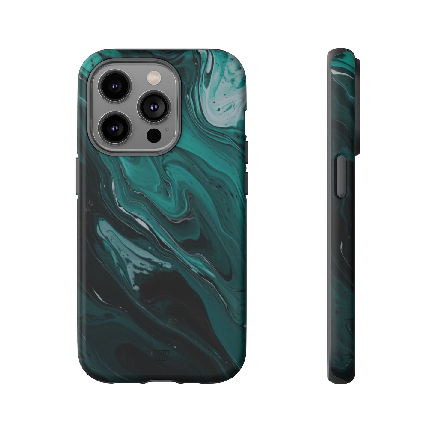 TEAL PAINT SWIRL | Tough Phone Case