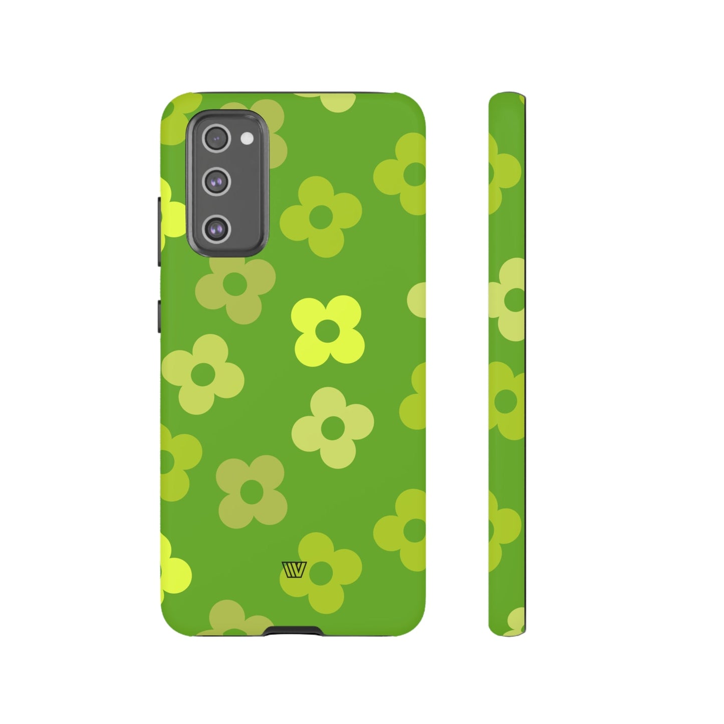 GREEN RETRO FLOWERS | Tough Phone Case