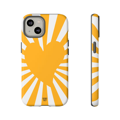 HEART SUN RAYS | Tough Phone Case