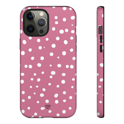 BLUSH RED DOTS | Tough Phone Case