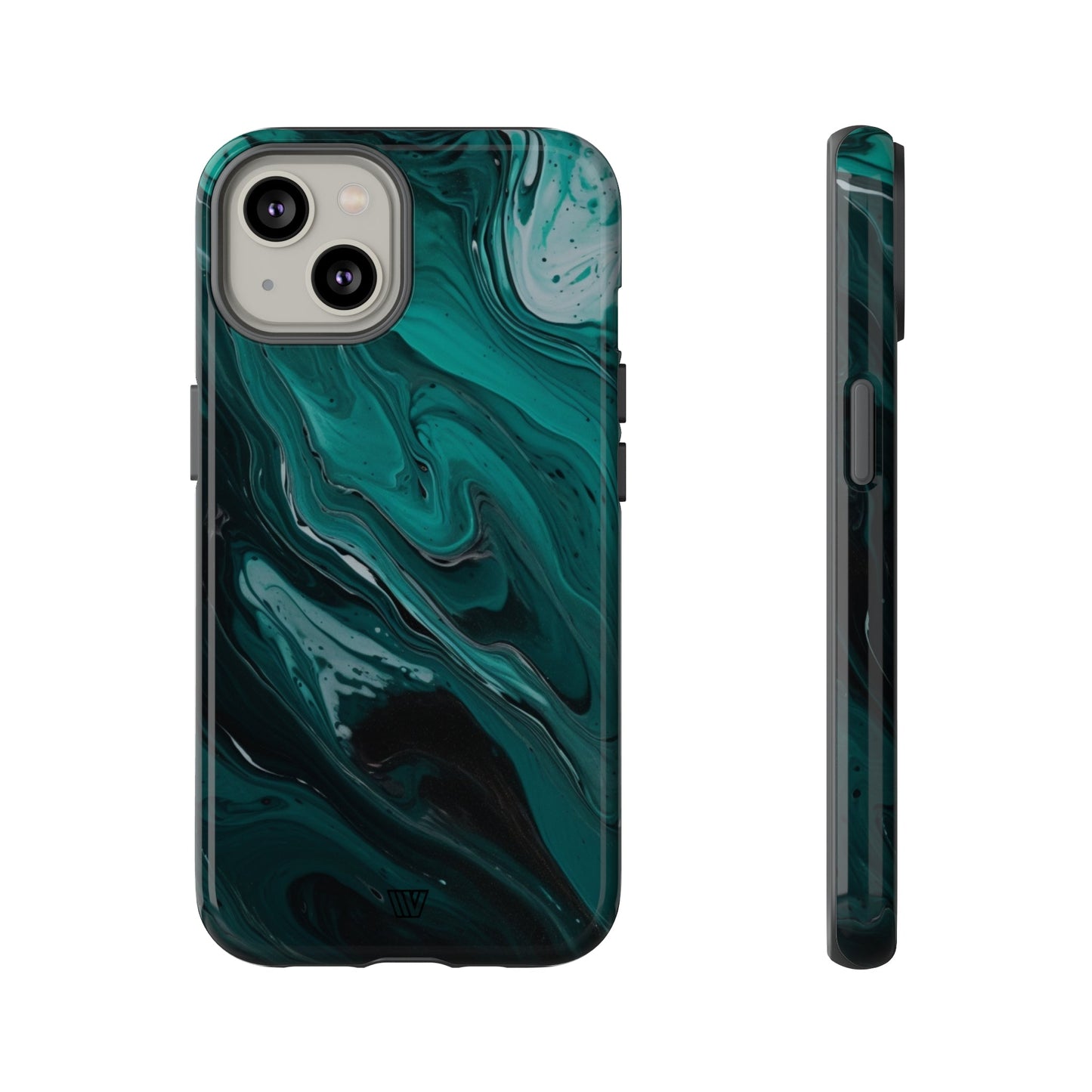 TEAL PAINT SWIRL | Tough Phone Case