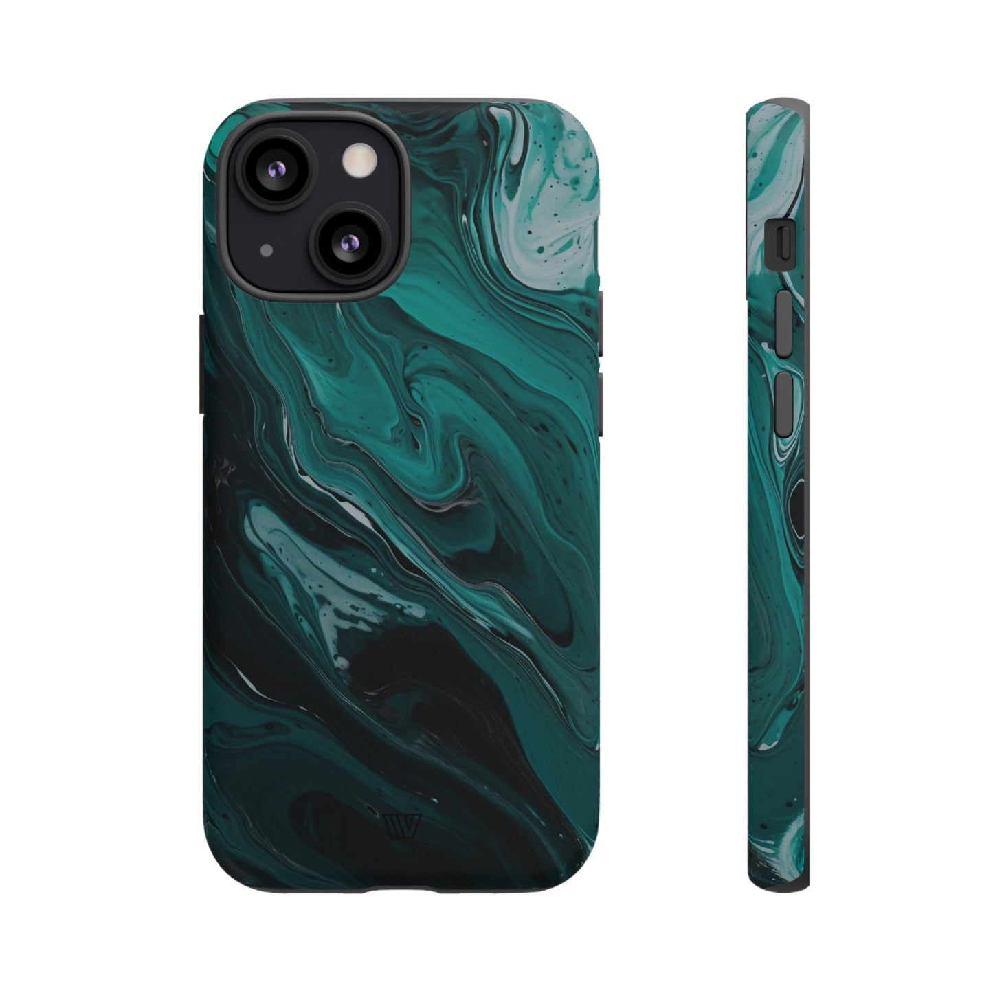 TEAL PAINT SWIRL | Tough Phone Case