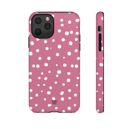 BLUSH RED DOTS | Tough Phone Case