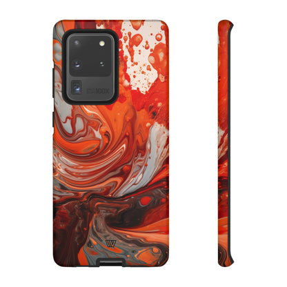 WHITE FIRE PAINT SWIRL | Tough Phone Case